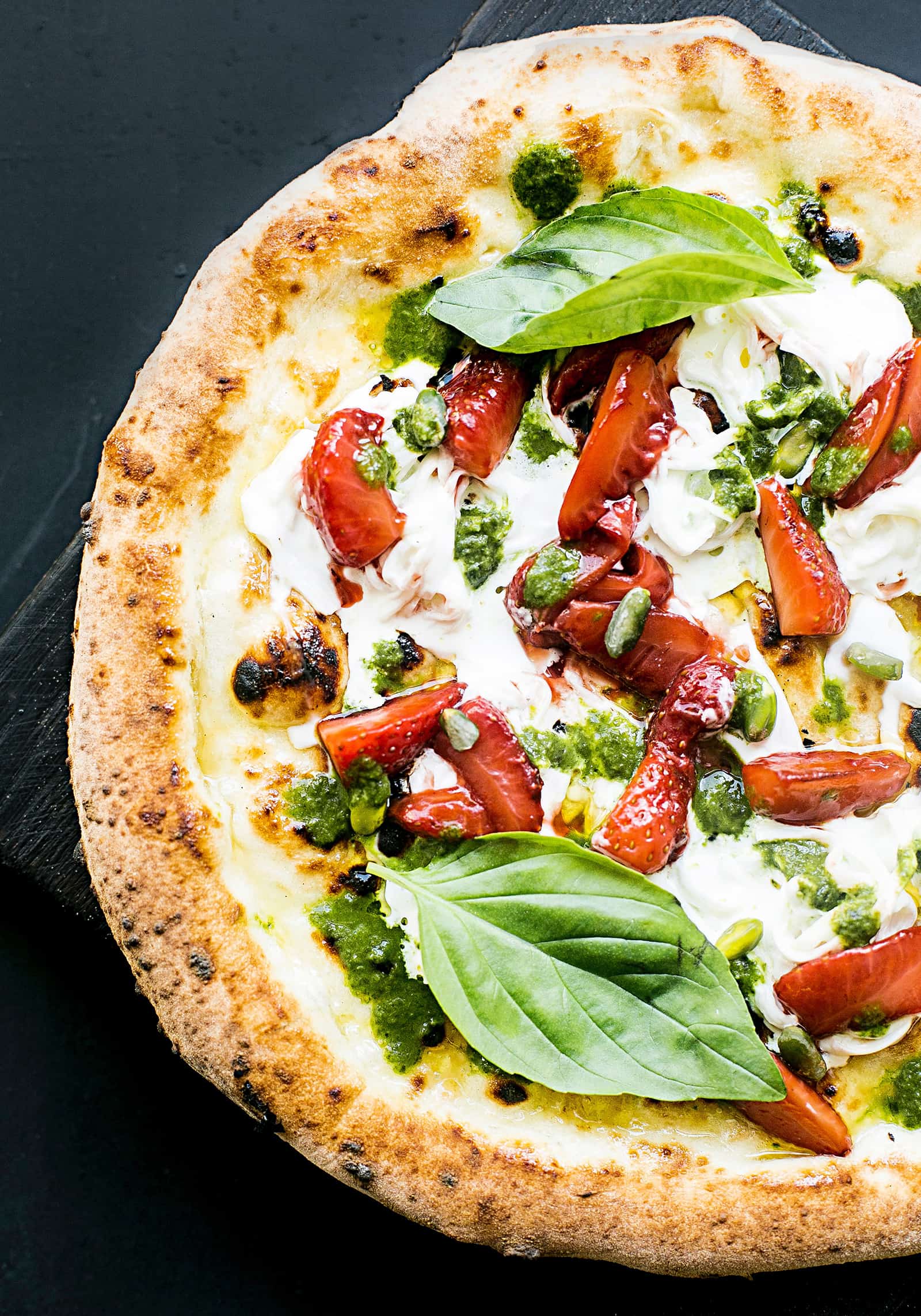 Freshly baked pizza at Rasika Restaurant, Srikakulam