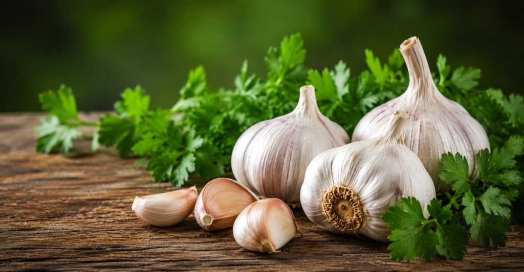 Why Garlic Is Called the Hidden Hero of Every Delicious Dish Natural garlic ingredients at Rasika Restaurant, best restaurant in Srikakulam