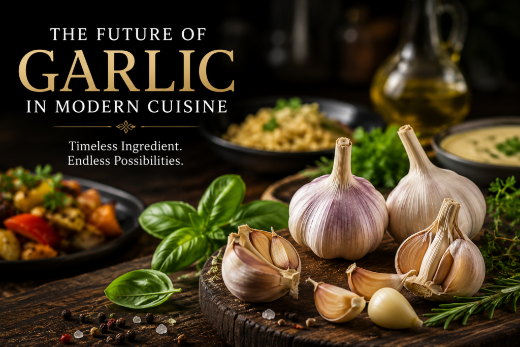 Why Garlic Is Called the Hidden Hero of Every Delicious Dish Fresh garlic ingredients supporting healthy and tasty meals at Rasika Restaurant